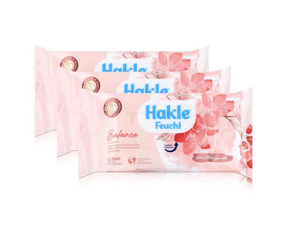 HAKLE feuchtes Toilettenpapier Hakle Feucht Balance 42 Blatt - Feuchttücher, Toilettenpapier (3er Pac HAKLE feuchtes Toilettenpapier Hakle Feucht Balance 42 Blatt - Feuchttücher, Toilettenpapier (3er Pac von HAKLE