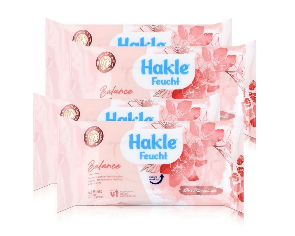 HAKLE feuchtes Toilettenpapier Hakle Feucht Balance 42 Blatt - Feuchttücher, Toilettenpapier (4er Pac HAKLE feuchtes Toilettenpapier Hakle Feucht Balance 42 Blatt - Feuchttücher, Toilettenpapier (4er Pac von HAKLE