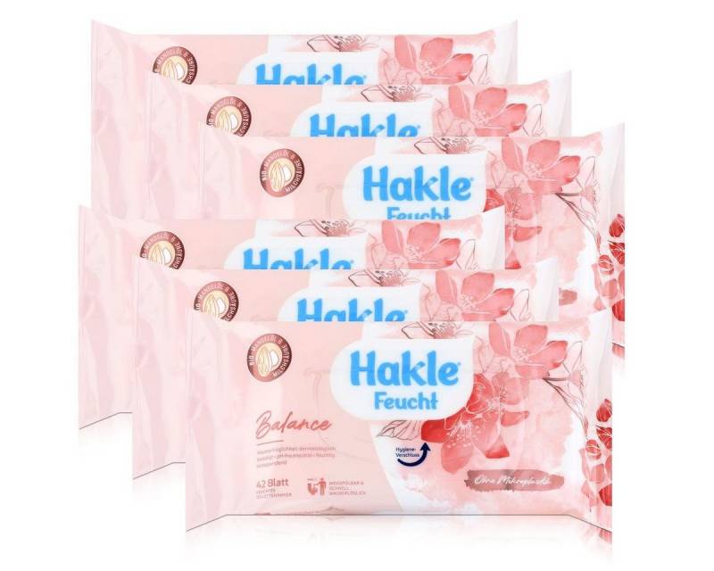 HAKLE feuchtes Toilettenpapier Hakle Feucht Balance 42 Blatt - Feuchttücher, Toilettenpapier (6er Pac von HAKLE