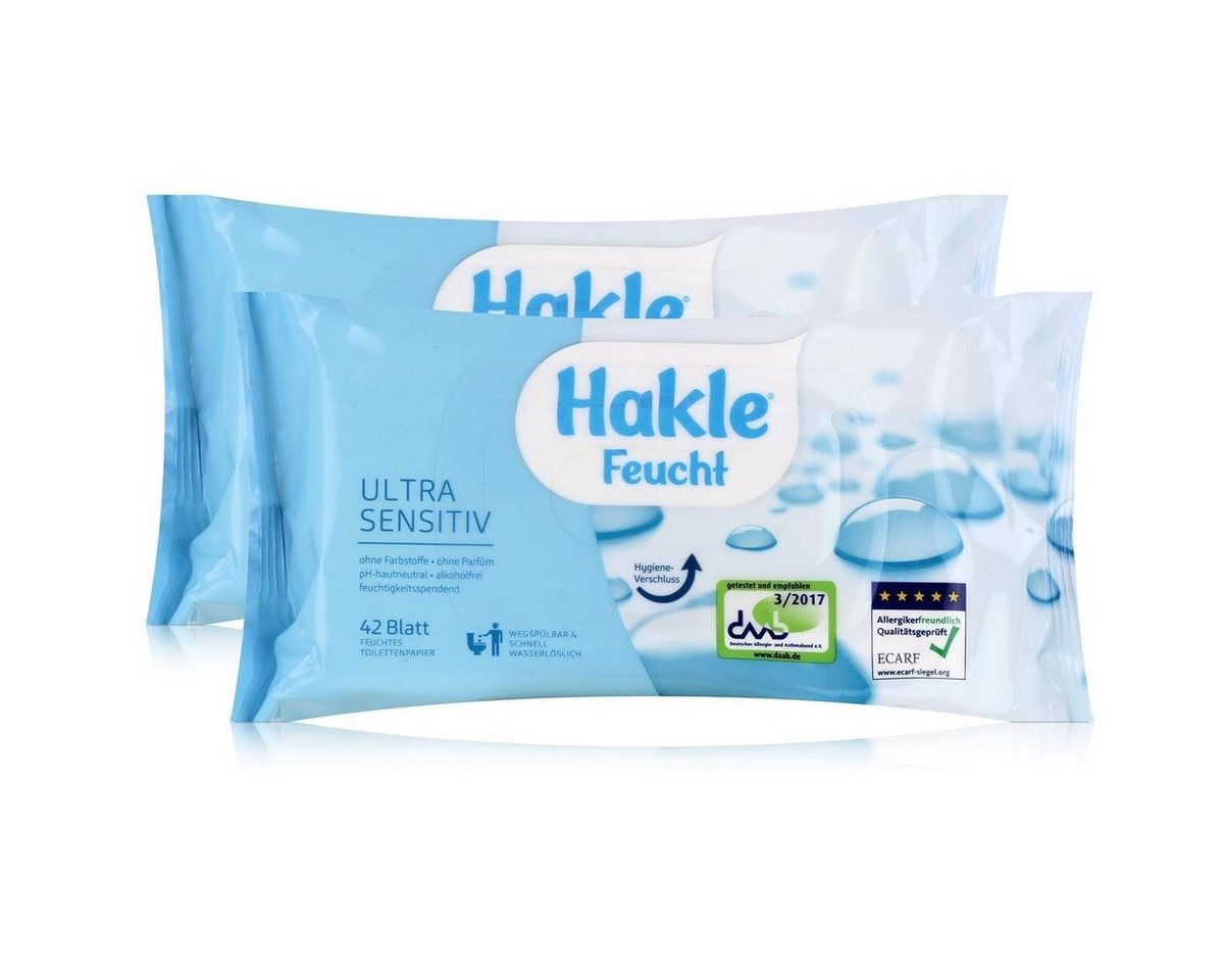 HAKLE feuchtes Toilettenpapier Hakle Feucht Ultra Sensitiv 42 Blatt Feuchtes Toilettenpapier Nachfüll HAKLE feuchtes Toilettenpapier Hakle Feucht Ultra Sensitiv 42 Blatt Feuchtes Toilettenpapier Nachfüll von HAKLE