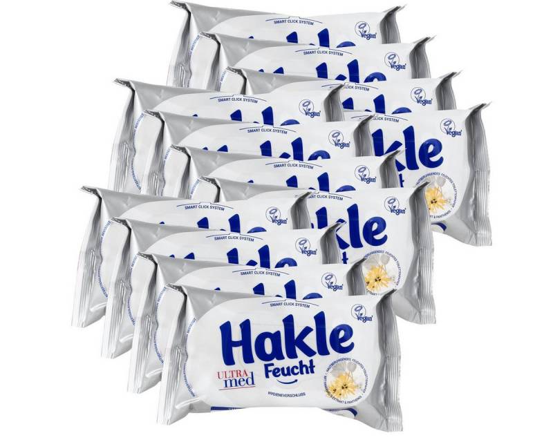 HAKLE feuchtes Toilettenpapier Hakle Feucht Ultra med 42 Blatt - Mit Hamamelis & Panthenol (12er Pack von HAKLE