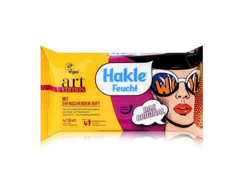 HAKLE feuchtes Toilettenpapier Hakle Feucht art Edition 42 Blatt verschiedene Motive Feuchttücher (1 von HAKLE