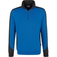 Hakro Zip-Sweatshirt Contrast Performance, royal, Unisex-Größe: 3XL von HAKRO