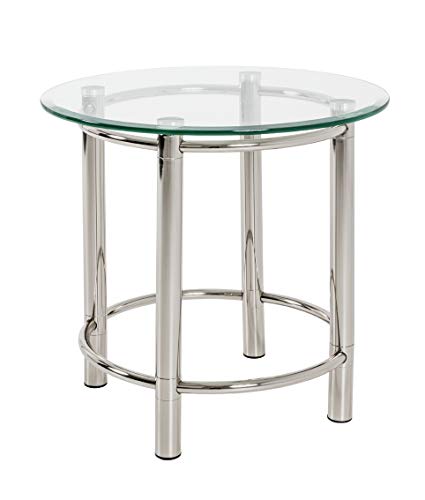 HAKU Möbel 42771 Beistelltisch 51 x 55 cm, Tabak/Chrom von HAKU Möbel