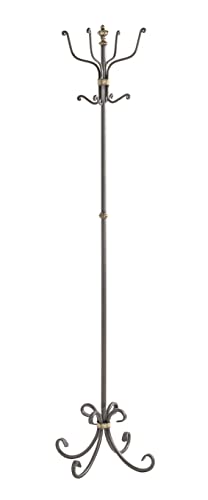 HAKU Möbel Garderobenständer anthrazit, Metall - Maße: H 180 cm x Ø 46 cm, Style: Art Deco von HAKU Möbel