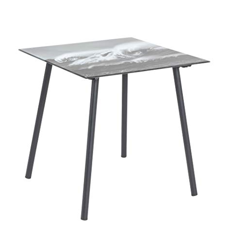 HAKU Möbel Beistelltisch, Metall, schwarz-Motiv, B 40 x T 40 x H 41 cm von Haku Moebel