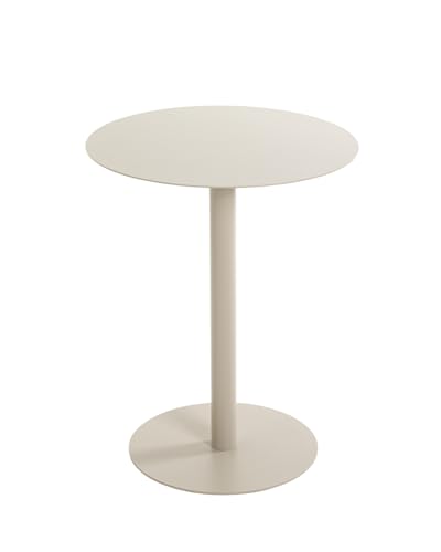 HAKU Möbel Beistelltisch, grau (Kaschmirgrau), Metall - Maße: H 50 x Ø 40 cm, Style: Modern von HAKU Möbel