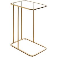 HAKU Möbel Beistelltisch Glas gold 45,0 x 30,0 x 65,0 cm von HAKU Möbel