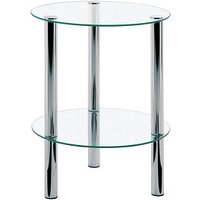 HAKU Möbel Beistelltisch Glas transparent 35,0 x 35,0 x 47,0 cm von HAKU Möbel
