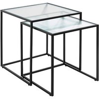 HAKU Möbel Beistelltische-Set Glas schwarz von HAKU Möbel