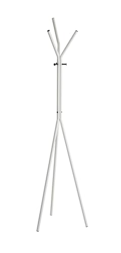 HAKU Möbel Garderobenständer, schwarz, weiß, Metall - Maße: H 178 x Ø 46 cm, Style: Modern von HAKU Möbel