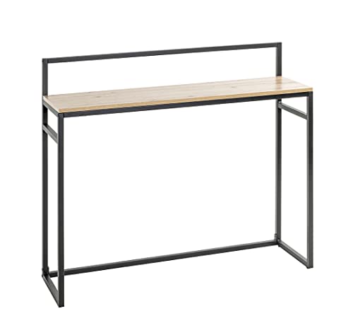 HAKU Möbel Konsole Eiche, schwarz, MDF, Metall - Maße: B 100 cm x H 89 cm x T 30 cm, Style: Modern von HAKU Möbel