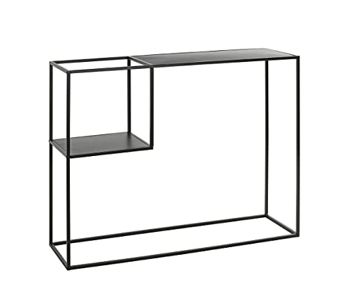 HAKU Möbel Konsole schwarz, Metall - Maße: B 100 cm x H 80 cm x T 30 cm, Style: Modern von HAKU Möbel