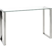 HAKU Möbel Konsolentisch Glas silber 120,0 x 40,0 x 78,0 cm von HAKU Möbel