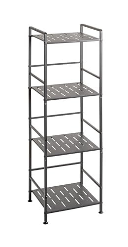 HAKU Möbel Regal, anthrazit, Metall - Maße: B 33 x H 106 x T 28 cm, Style: Modern von HAKU Möbel