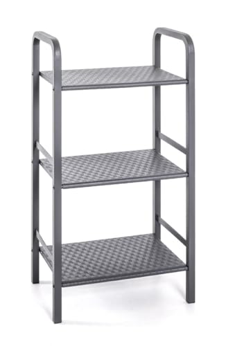 HAKU Möbel Regal grau, Metall - Maße: B 40 cm x H 81 cm x T 28 cm, Style: Modern von HAKU Möbel