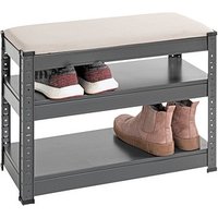 HAKU Möbel Schuhbank 55817 anthrazit, grau Metall 60,0 cm von HAKU Möbel