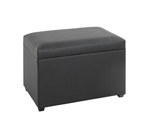 HAKU Möbel Sitztruhe schwarz, Kunstleder, MDF - Maße: B 58 cm x H 42 cm x T 39 cm, Style: Modern HAKU Möbel Sitztruhe schwarz, Kunstleder, MDF - Maße: B 58 cm x H 42 cm x T 39 cm, Style: Modern von HAKU Möbel