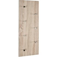 HAKU Möbel Wandgarderobe 42090 braun Holz 7 Haken 80,0 x 30,0 cm von HAKU Möbel