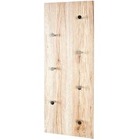 HAKU Möbel Wandgarderobe 42950 braun Holz 7 Haken 80,0 x 30,0 cm von HAKU Möbel