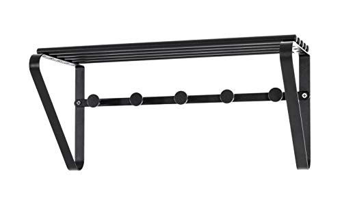 HAKU Möbel Wandgarderobe schwarz, Metall - Maße: B 45 cm x H 20 cm x T 18 cm, Style: Modern HAKU Möbel Wandgarderobe schwarz, Metall - Maße: B 45 cm x H 20 cm x T 18 cm, Style: Modern von HAKU Möbel