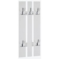 HAKU Möbel Wandgarderobe 15306 weiß Metall 5 Haken 40,0 x 100,0 cm von HAKU Möbel