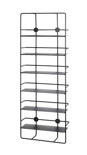 HAKU Möbel Wandregal schwarz, Metall - Maße: B 37 cm x H 103 cm x T 14 cm, Style: Modern HAKU Möbel Wandregal schwarz, Metall - Maße: B 37 cm x H 103 cm x T 14 cm, Style: Modern von HAKU Möbel