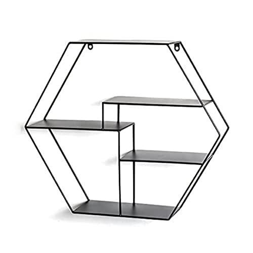 HAKU Möbel Wandregal schwarz, Metall - Maße: B 61 cm x H 54 cm x T 16 cm, Style: Modern von HAKU Möbel