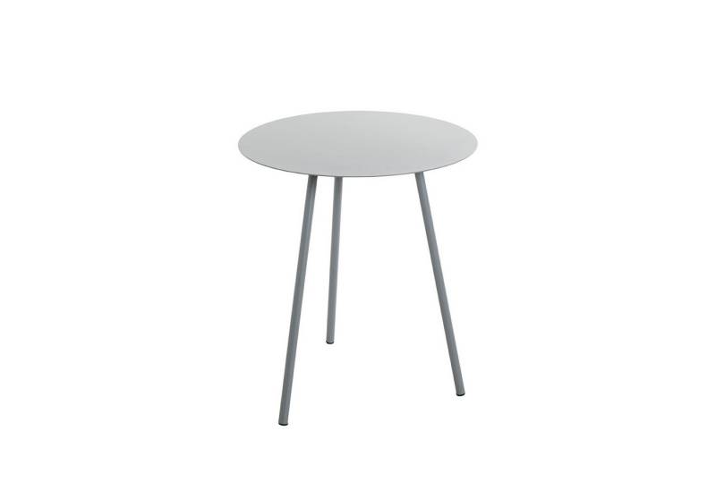 HAKU Beistelltisch Tisch - grau aus Metall - H. 45cm x Ø 40cm - Wohnzimmertisch (1xBeistelltisch, Dekotisch - kleiner Tisch), Tisch - Ablagetisch - Couchtisch - Sofatisch von HAKU