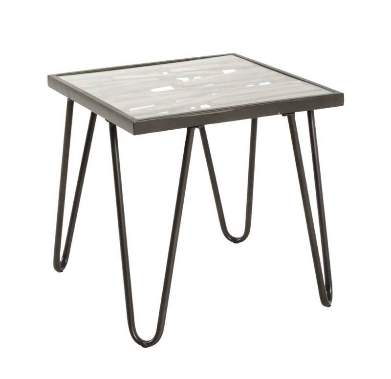 HAKU Beistelltisch HAKU Möbel Beistelltisch - anthrazit-natur - H. 50cm x B. 50cm (1 Stück) von HAKU