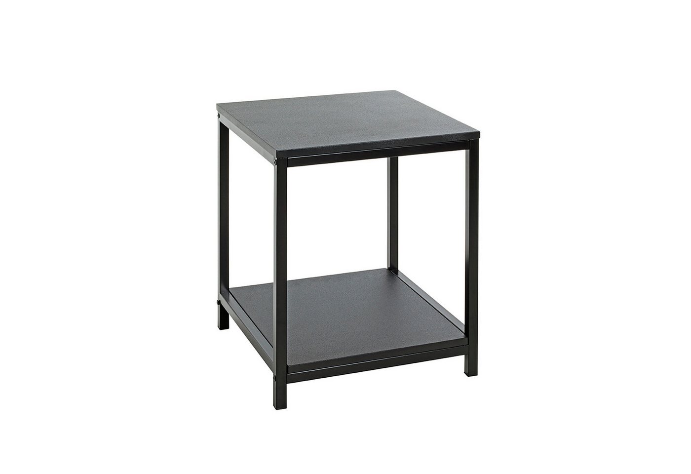 HAKU Beistelltisch Tisch - schwarz aus MDF, Metall - H. 50cm x B. 40cm - Sofatisch (1xBeistelltisch, Dekotisch - kleiner Tisch), Tisch - Ablagetisch - Couchtisch - Sofatisch von HAKU