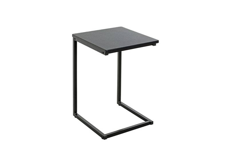 HAKU Beistelltisch LUZERN Tisch - schwarz - MDF, Metall - H. 60cm x B. 33cm - Sofatisch (1xBeistelltisch, Dekotisch - kleiner Tisch), Tisch - Ablagetisch - Couchtisch - Sofatisch von HAKU
