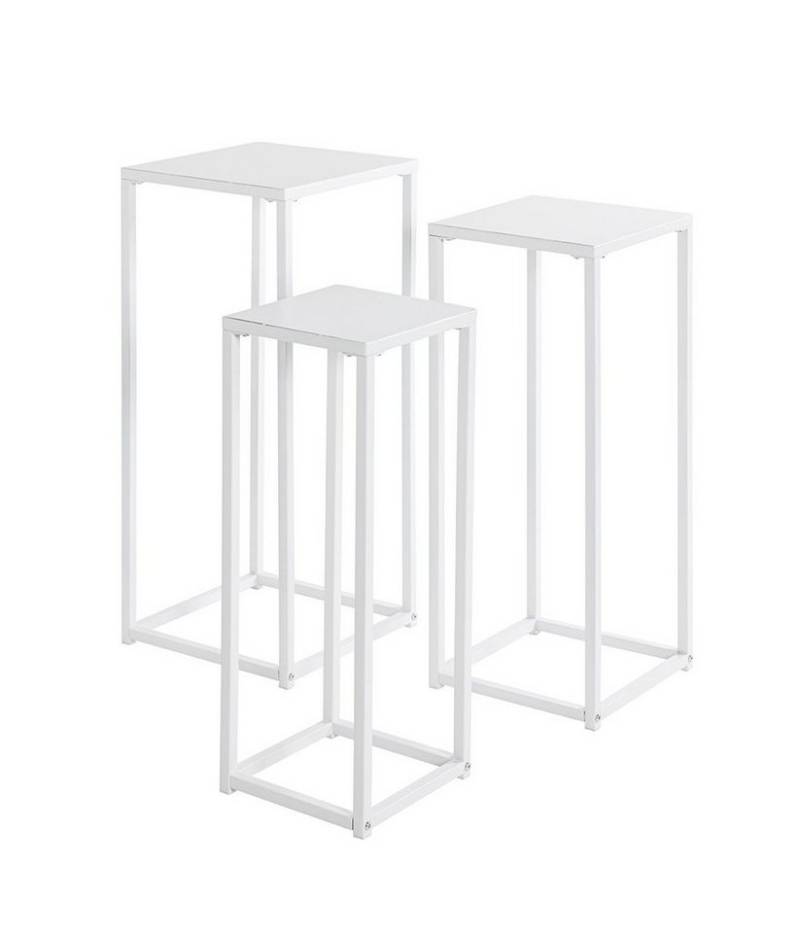 HAKU Blumentisch in weiß, Metall - 22x61x22cm (BxHxT) von HAKU