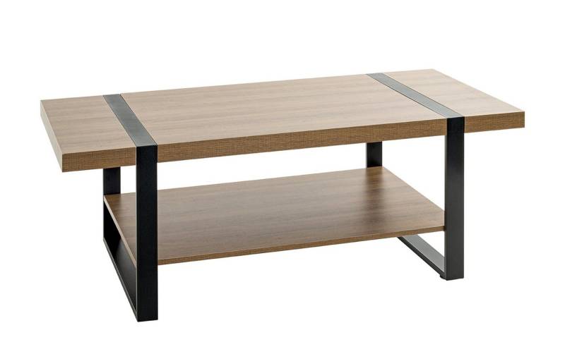 HAKU Couchtisch in eiche, schwarz - 120x45x60cm (BxHxT) von HAKU