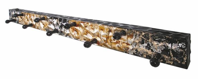 HAKU Garderobenpaneel Haku Garderobenleiste aus Metall in schwarz-gold mit 9 Haken HAKU Garderobenpaneel Haku Garderobenleiste aus Metall in schwarz-gold mit 9 Haken von HAKU