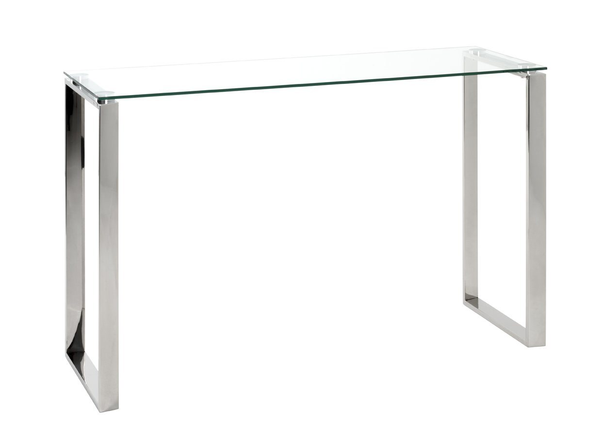 HAKU Highboard Konsole Gestell aus Edelstahl glänzend, Ablage aus Sicherheitsglas HAKU Highboard Konsole Gestell aus Edelstahl glänzend, Ablage aus Sicherheitsglas von HAKU