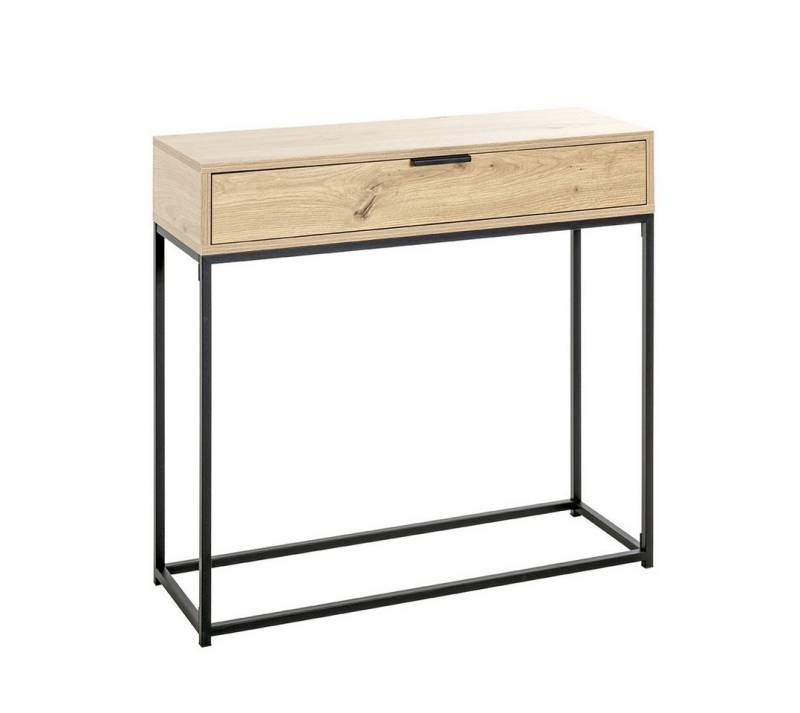 HAKU Konsole in eiche, schwarz - 80x77x28cm (BxHxT) von HAKU