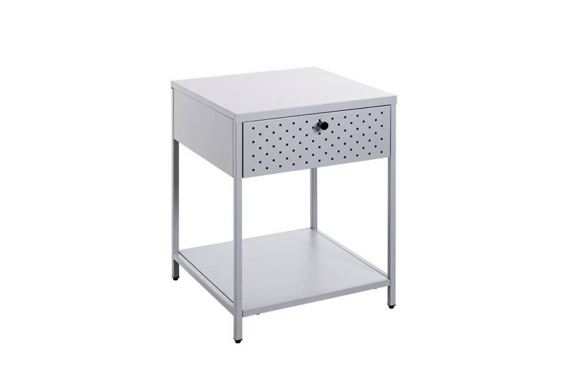 HAKU Konsolentisch Tisch in grau - Metall - H. 53cm x B. 40cm - Dekorationstisch (1xKonsole, Beistelltisch - Schminktisch), Wandregal - Ablage - Konsolentisch - Sideboard von HAKU