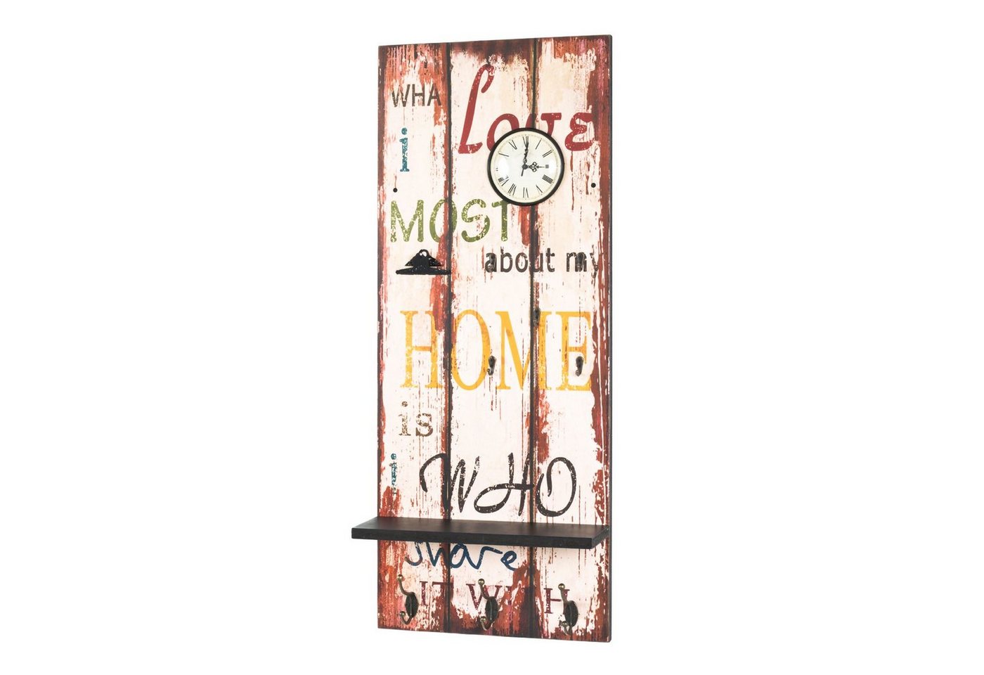 HAKU Memoboard HAKU Möbel Memoboard - creme-braun-vintage - H. 100cm x B. 40cm, (1 Stück) von HAKU