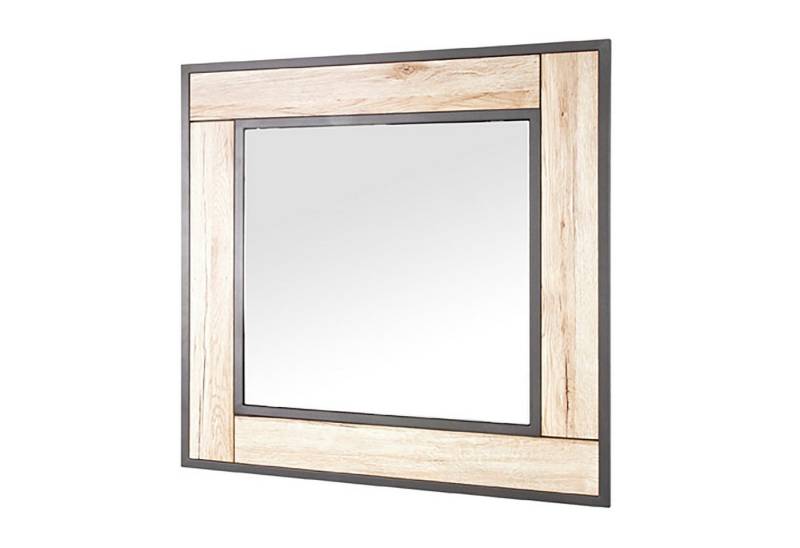 HAKU Wandspiegel MIRIAM Wandregal - anthrazit-eiche - MDF, Spiegelglas, Stahl - H. 70cm (1xWandspiegel, Reflektor - Spiegelbild), Spiegel - Wandspiegel - Standspiegel - Spiegelfläche von HAKU