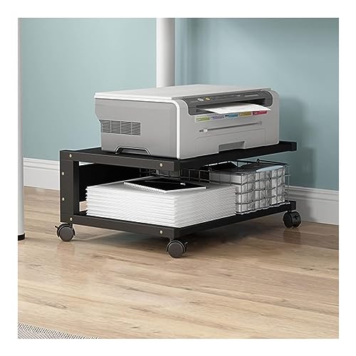 Druckertisch Druckerständer Druckerhalter Unter Dem Schreibtisch-Druckerständer, Rollender Druckerständer, 2-stufiger Mobiler Büro-Kopierer-Ständertisch Für Das Heimbüro Drucker Regal Druckerregal ( C von HALAHAI