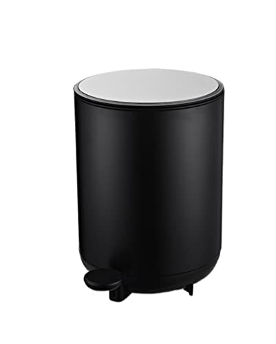 HALAHAI MüLleimer MistküBel 8 Liter Runder Mülleimer Aus Metall, Abfalleimer, Abfallbehälter MüLleimer BüRo (Color : Noir) von HALAHAI