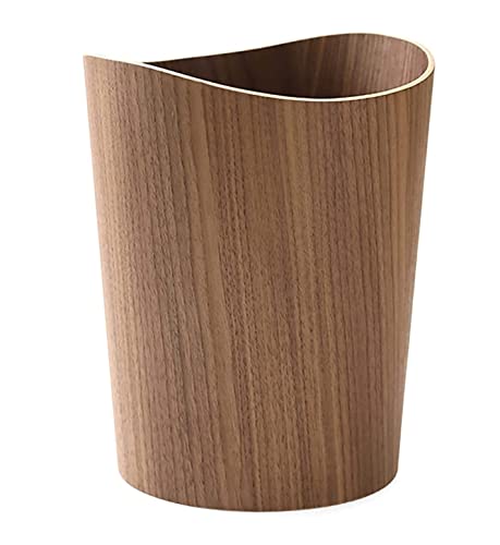 HALAHAI MüLleimer MistküBel Kreative Haushalts-Mülleimer Aus Holz Abfallbehälter Für Hotel-Wohnzimmer-Büro MüLleimer BüRo (Color : Blue, Size : As Shown) von HALAHAI