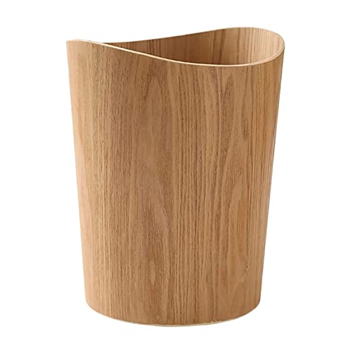 HALAHAI MüLleimer MistküBel Kreative Haushalts-Mülleimer Aus Holz Abfallbehälter Für Hotel-Wohnzimmer-Büro MüLleimer BüRo (Color : D, Size : As Shown) von HALAHAI