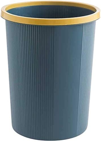 HALAHAI MüLleimer MistküBel Runder Mülleimer, Mülleimer for Badezimmer, Gästetoiletten, Küchen, Heimbüros MüLleimer BüRo (Color : Dark Blue) von HALAHAI