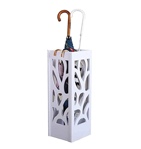 Schirmständer Rechteckiger Schirmständer, Moderner, Kreativer, Aushöhlender Schirmständer, Schirmhalter Für Wohnung, Restaurant, Zuhause Regenschirmständer ( Color : Blanc , Size : 20*19*45cm ) von HALAHAI