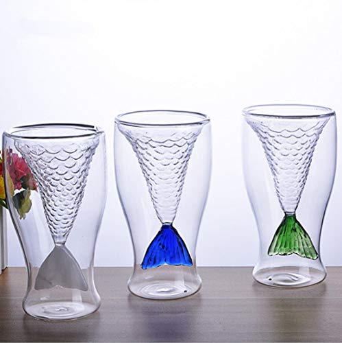 Meerjungfrau Schnapsglas Doppel Hochtemperatur Glas Handgemachte Glas Tasse von HALAWAKA