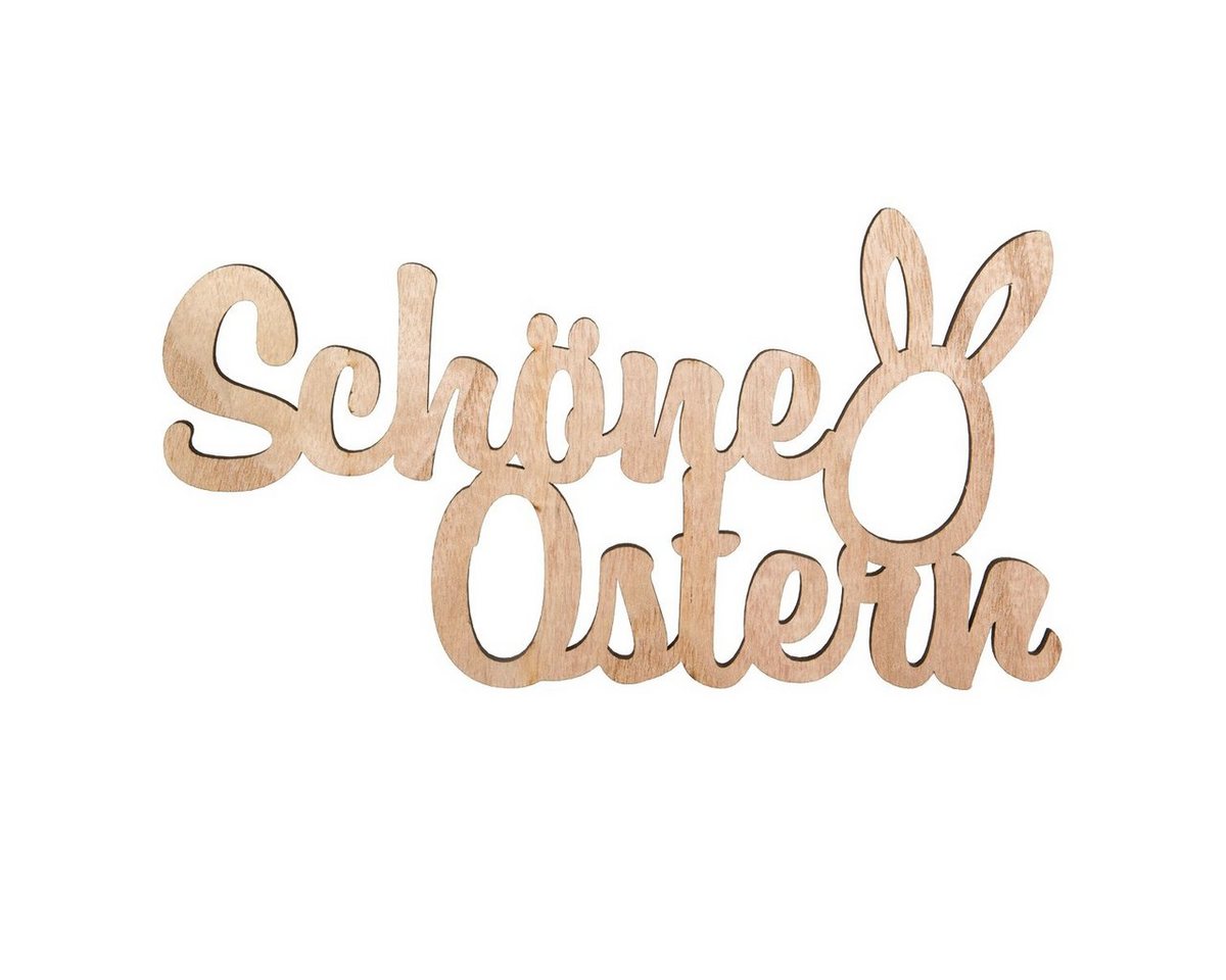 HALBACH Wanddekoobjekt Schriftzug Schöne Ostern, 25,5 cm x 13,5 cm von HALBACH