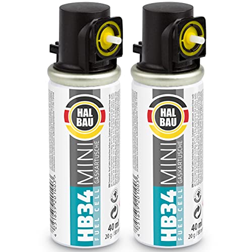 2 Stk. Gaskartusche für Stiftnagler gasbetriebene, Fuel Cel, 80mm / 20g, Ersatzgas für Gasnagler, HB34 2 Stk. Gaskartusche für Stiftnagler gasbetriebene, Fuel Cel, 80mm / 20g, Ersatzgas für Gasnagler, HB34 von HALBAU