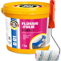 Flüssigfolie Perfect Badabdichtung Dichtmembran Dichtfolie + Farbroller 10cm D01 - 7KG - Halbau von HALBAU